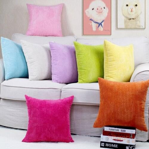 45CM*45CM Corduroy Solid Color Pillowcase 2020 Nordic Sofa Cushion Home Decor Christmas Gift