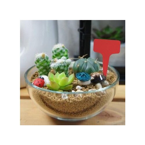 5pcs Garden Gardening Label, Nursery Plastic Plant Label Garden Ornaments 6*10cm