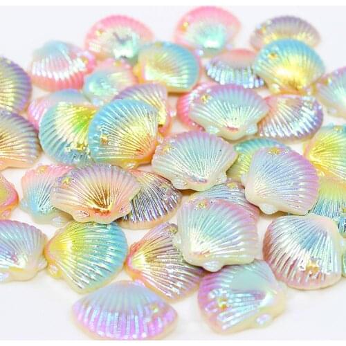 5Pcs Simulation Ornament Resin Miniature DIY Shell Dollhouse Accessories Kids Gift for Hairpin DIY Phone Shell Patch Arts