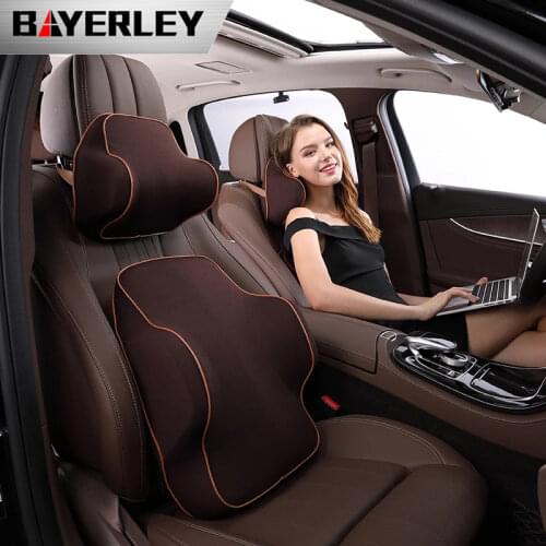 Car Seat Head Neck Rest Massage Auto Pillow Space Memory Neck Headrest Car Cover Vehicular Pillow Seat Headrest Accessories