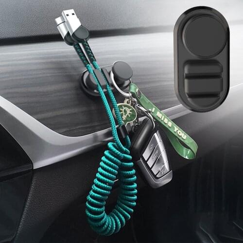 Car Hook Organizer Storage USB Cable Headphone Key Storage Hanger Auto Fastener Clip Car Automobiles Parts Accessories New 2021