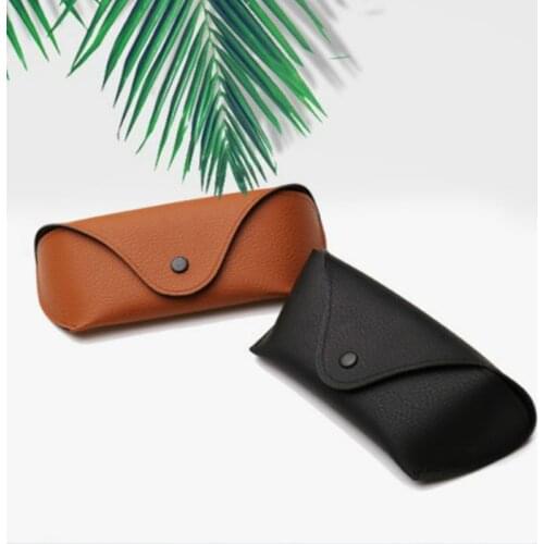 PU Leather Eyewear Cases Cover for Sunglasses Womens Eyeglasses Case Men Reading Glasses Box With Metal Buckle Eyewear Cases