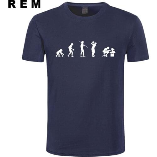 Evolution of the T-shirt Men Casual Short Sleeve T-Shirt O Neck Cotton Mens t shirt Man Tops Tees Free Shipping