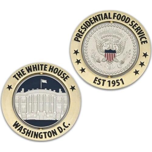 Hot Sale Promotional Military Challenge Coin New Plating Double sided Coin