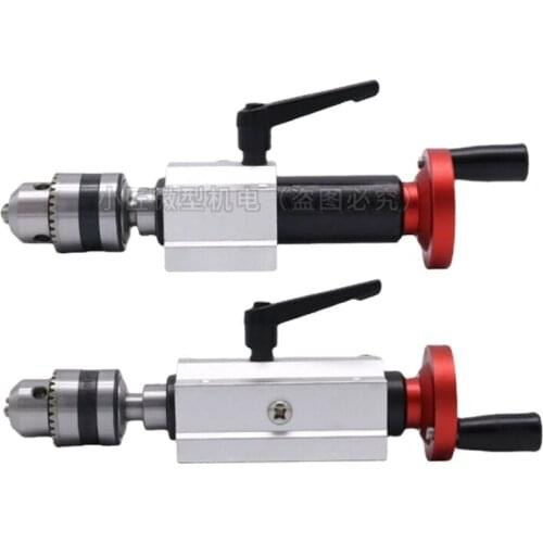 Bead MachineTelescopic Tail Seat Small Woodworking Lathe Rotary Movable Top Round Tip Plum Blossom Thimble Drill Chuck Morse