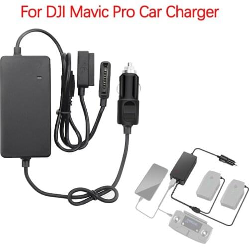 For DJI Mavic Pro Drone Battery Remote Control Multi-function Split Dual Electric Current Car Charger Outdoor Quick Charging