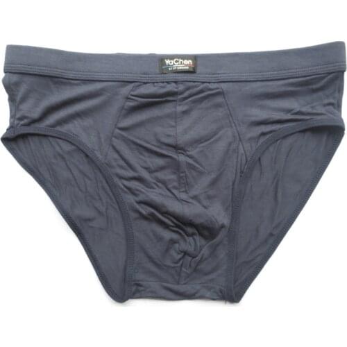 Pure color style men underwear comfortable Bamboo fiber briefs 3PCS/LOT