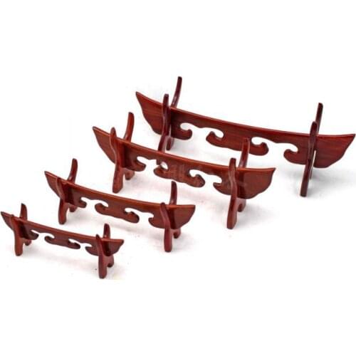 Wholesale red wood crafts ornaments bracket horns sword rack knife red sandalwood wishful ivory frame