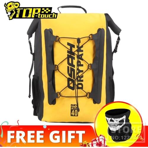 OSAH Waterproof Motorcycle Bag Reflective Motorcycle Package 20L/23L/40L/45L Tail Bags High Capacity Durable Motorcycle Seat Bag