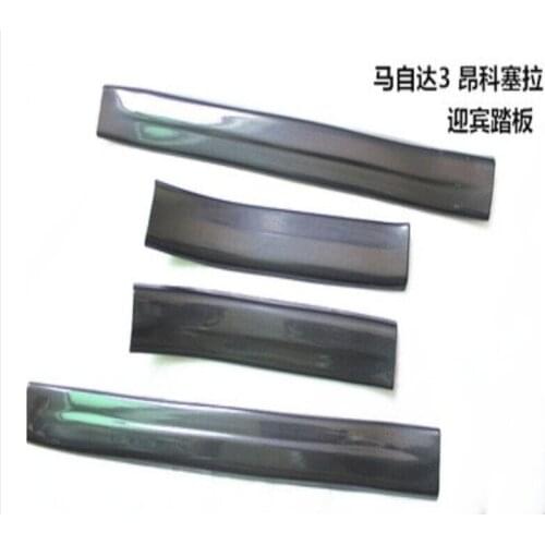 Suitable for Mazda 3 Axela2014-2019 interior modification HIPS mahogany carbon fiber welcome pedal car accessory left drive