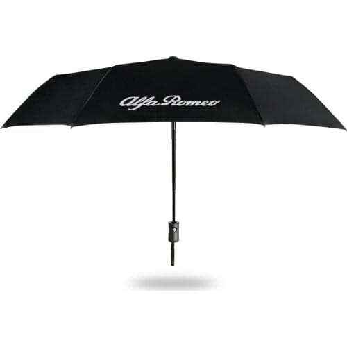 Fully Automatic Compact Folding Umbrella For Alfa Romeo Giulia 147 156 159 Mito Stelvio Q4 4C Sportiva Giulietta Car Accessories