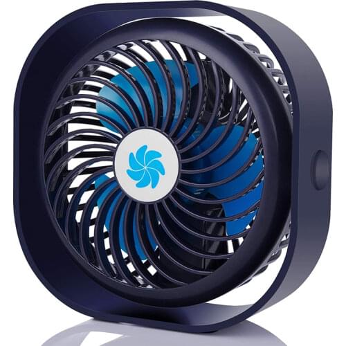 3 Speed Mini USB Desktop Fan Personal Portable Cooling Fan with 360 Rotation Adjustable Angle for Office Household Traveling Car