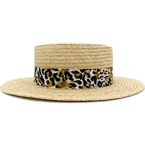 Sun Beach Hat Women Panama Straw Summer Ribbon Wide Brim Flat Holiday Outdoor Cap Accessory For Lady Girls