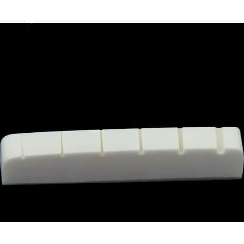 Replacement Bone Bridge Nut Set 43mm Bone Nut for Electric Guitar Musical Stringed Instruments Accessories