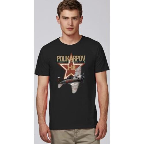 WWII Soviet Air Force Polikarpov I-16 Fighter T-Shirt. Summer Cotton O-Neck Short Sleeve Mens T Shirt New S-3XL