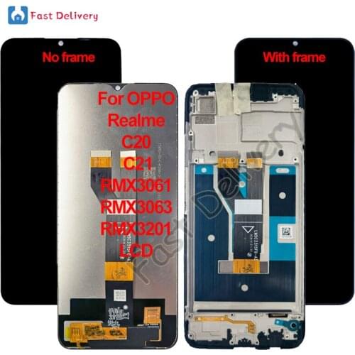 For OPPO Realme C20 C21 RMX3061 RMX3063 RMX3201 LCD Display Touch Screen Digitizer Assembly For Realme C20 C21 lcd Replacement
