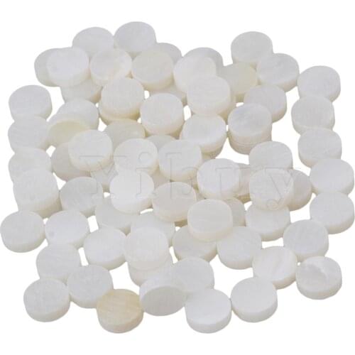 Yibuy 400 PCS 6mmx2mm Pearl Inlay Material Guitar Fingerboard Dots for Guitar
