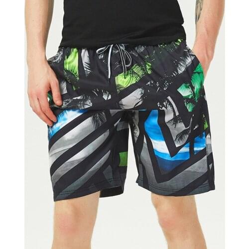 Plus Size Clothing Shorts Men Swimsuit Man Swimwear Mens Short Pants Surf Joggers Sport Gym Quick Dry Stripe Beach Wear Mans