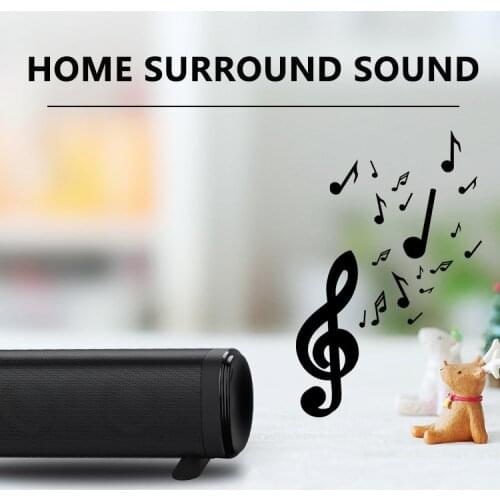 High-power 40W TWS sound bar home theater speaker system 3D stereo surround sound wireless bluetooth sound bar with TF 3.5mm aud
