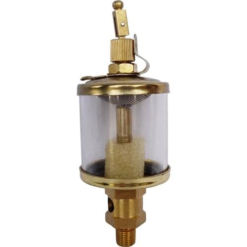 1/8" 1/4" 3/8" BSP Male Thread Copper Plating Oil Cup Sight Gravity Drip Feed Oiler Lubricator For Machine Tool