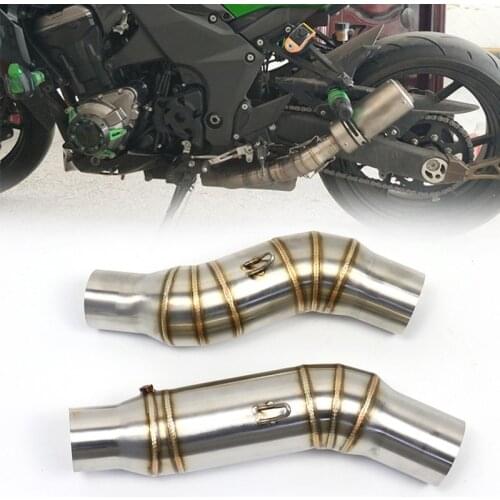 1 Set for Kawasaki Z1000 2010-2018 Motorcycle Exhaust Muffler Middle Pipe Link Pipe Connector Adapter Motorcycle Accessories