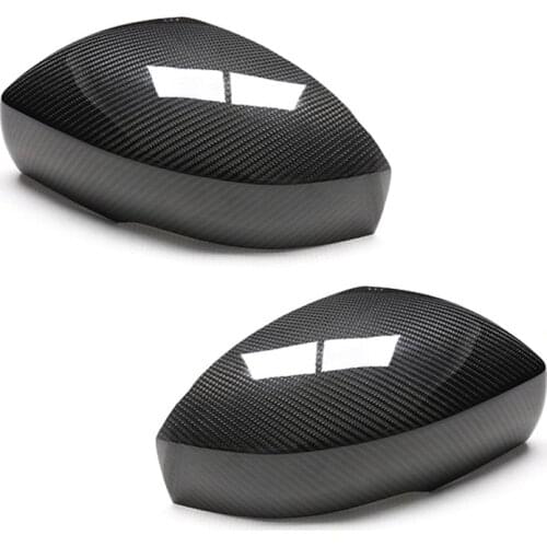 1Pair Car Carbon Fiber Style Side Rearview Mirror Cover Trim Cap Fit for Land Rover Range Rover Sport Discovery 4