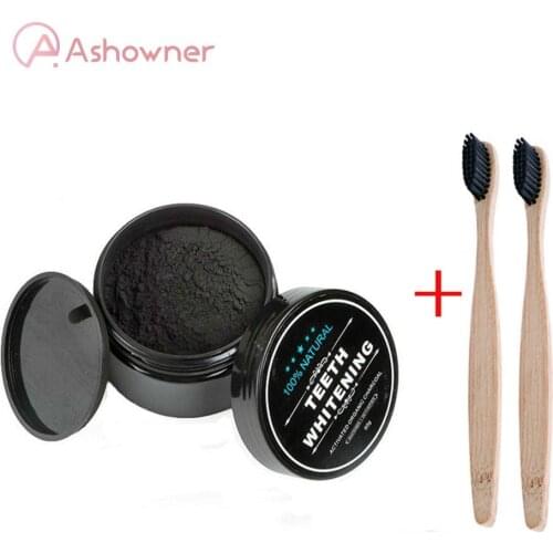 30g Teeth Whitening Oral Care Charcoal Powder Natural Activated Bamboo Charcoal Teeth Whitener Powder Oral Hygiene Cleaning Tool
