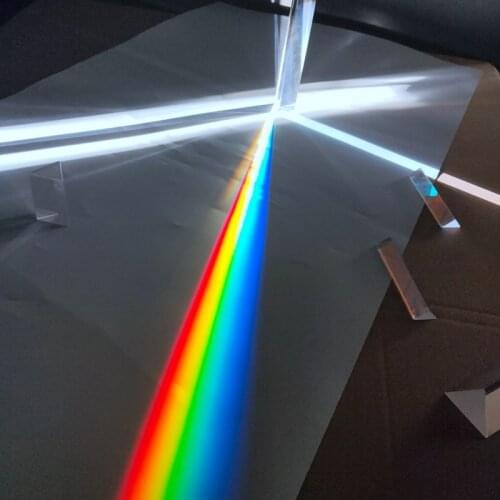6 Inch / 150mm Optical Triangular Prism Triple Prism Effects Light Spectrum