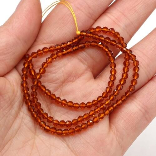 Natural Stone Bead Small Faceted Spacer Beads for Fashion Jewelry Making DIY Necklace Bracelet Crafts Accessories