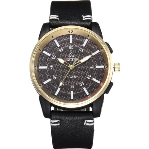 Fahion Watches men Creative Big Dial Mens Business Watch Outdoor Movement Quartz Watch Mens Watch leather watchband for boys