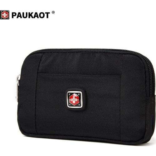 Horizontal Waist Belt Bags Casual Fanny Pack Belt Clip Bum Bags Money Wallet Purse, 4.5/5.8/6.4inch Phone Pouch Mobile Holster