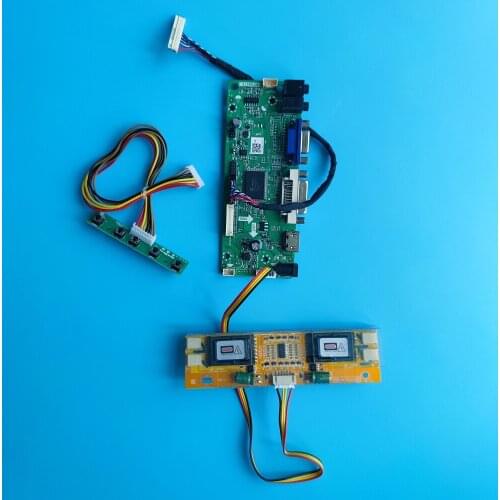 Kit for M170EG01 V3/VC/VB/VA DVI VGA Monitor Screen 1280X1024 LVDS 4 lamps 30pin Controller board DIY M.NT68676 17" Driver