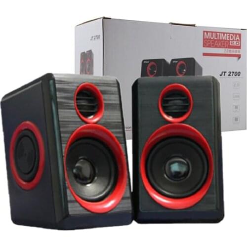 Computer Desktop Speaker Stereo Bass 2.5 Inch Speaker Dual Diaphragm 2.0 Speaker USB Wired Multimedia Music Speakers