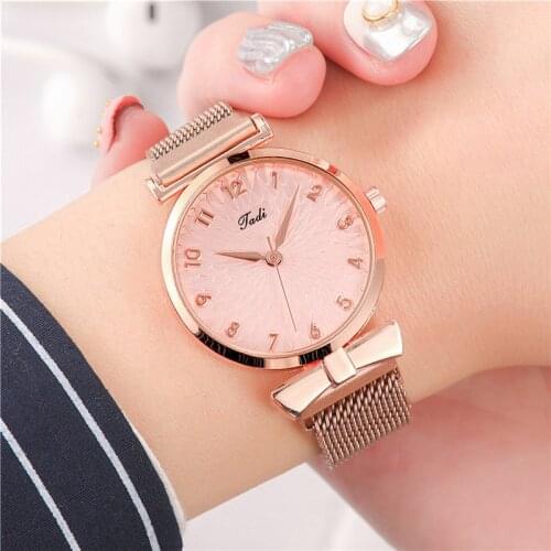 Fashion Casual Gold Watch for Women Top Brand Luxury Quartz Watches Milan Belt Strap Ladies Wristwatch Stylish Reloj De Mujer