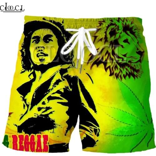 CLOOCL Singer Reggae Creator Bob Marley 3D Print Men Summer Fashion Sports Shorts Hip Hop Harajuku Beach Sweatpants