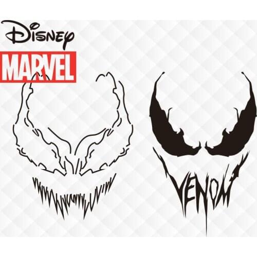 Disney Car Scratch Cover Rear Windshield Body Side Door Sticker Marvel Avengers Venom Car Sticker