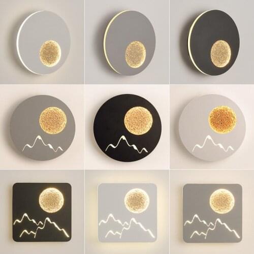 Nordic Post-Modern Wall Lamp Living Room round Planet Decoration Creative Personality Art Wall Lamp Bedroom Bedside Wall Lamp