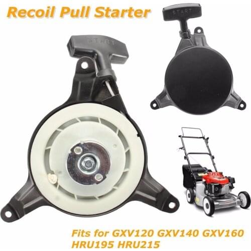 New Recoil Pull Starter For GXV120 GXV140 GXV160 HRU195 HRU215 Lawn Mower Black