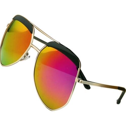 Hot Sale Sunglasses Unisex Big Frame Polygon Lovers Polarized Sunglasses Women Men Unisex 4 Colors 2017 New Fashion Glasses