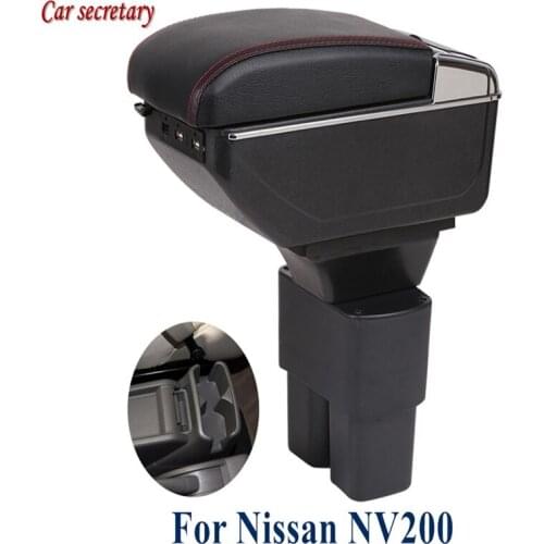 For Nissan NV200 Armrest Nissan NV200 Universal Car Central Armrest Storage Box cup holder ashtray modification accessori
