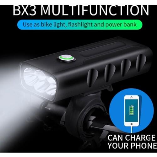 Bike Light 1000Lum 3*T6 USB Rechargeable Battery 3 Modes Bicycle Light Waterproof Headlight Bike Accessories Cycling Taillight