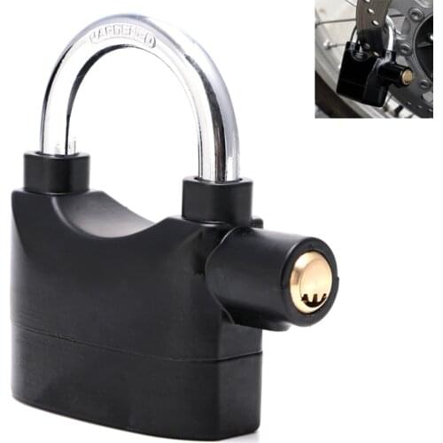 Waterproof Siren Alarm Padlock Alarm Lock for Motorcycle Short Beam Bike Bicycle