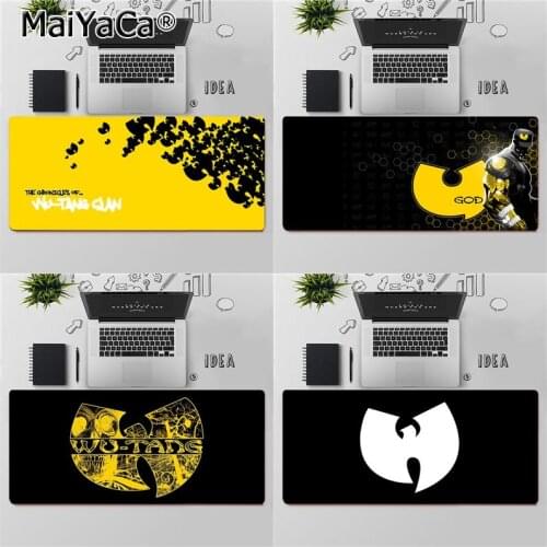 Maiyaca High Quality WuTang Clan LOGO Keyboards Mat Rubber Gaming mousepad Desk Mat Free Shipping Large Mouse Pad Keyboards Mat