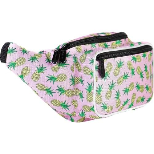 Anreisha Pineapple Fanny Pack Cute Packs for Men and Women Festivals Raves Waist Bag Fashion Belt Bags