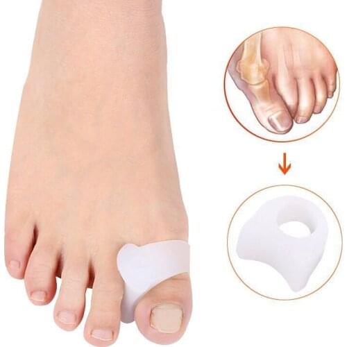 1 Pair Toe Separators Toe Silicone Bunion Guard Foot Care Orthopedic Finger Toe Separator Correction Pad Foot Care Tool