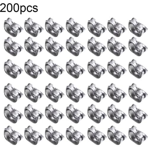200Pcs/Set Stainless Steel Butterfly Earrings Pins Stopper Backs DIY Accessory New Chic Vintage