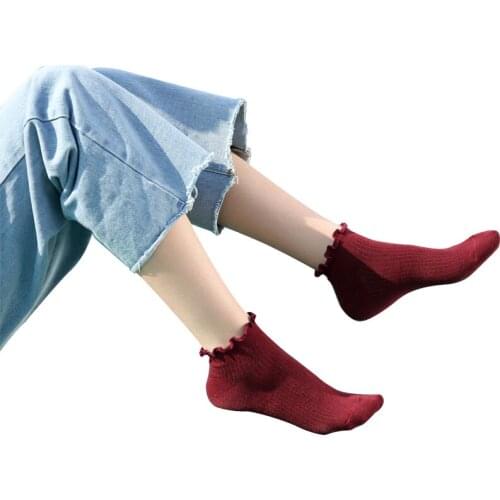 Socks Women Lace Socks Pure Cotton Deodorant Student Love Embroidery Women Boat Socks 3 pairs / lot = 6 pieces