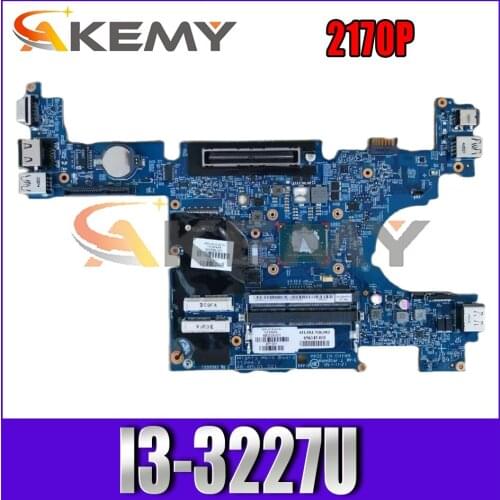 719558-501 719558-001 For HP Elitebook 2170P I3-3227U Notebook Mainboard 11244-2 SR0XF SLJ8A Laptop motherboard
