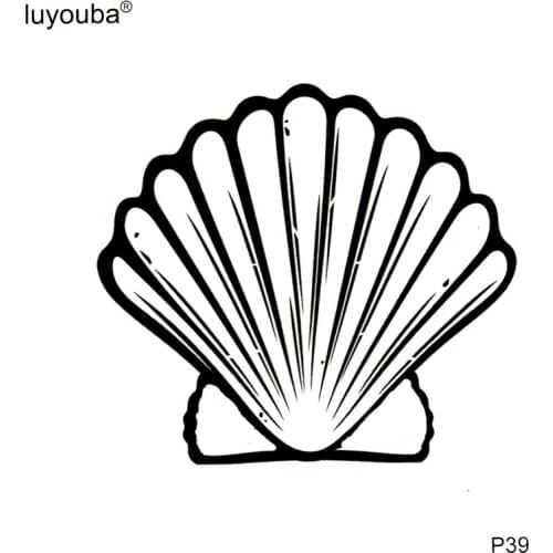 Big seashellFake Tattoo Sticker tatuajes temporales Temporary Tattoo Sticker tatouage temporaire femme waterproof Temporay Tatoo