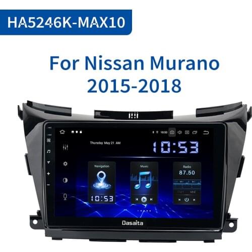 Dasaita 10.2" IPS Screen Android 10.0 Car Radio Multimedia Player for Nissan Murano Z52 2015 2016 2017 GPS Navigation 4G 64GB